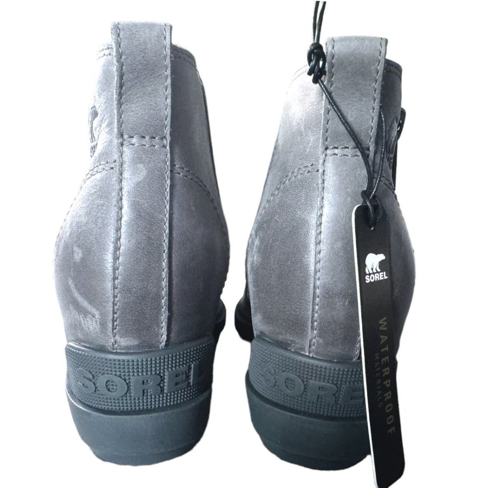 Sorel Evie I Zip Wedge Ankle Boot Women’s 6.5 - Quarry/Grill NWOB - Picture 5 of 9